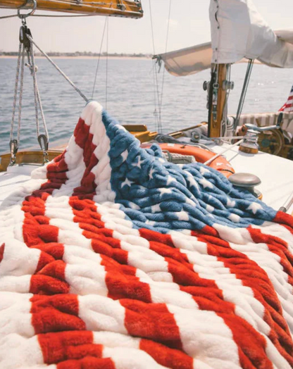 Patriotic Flag Blanket
