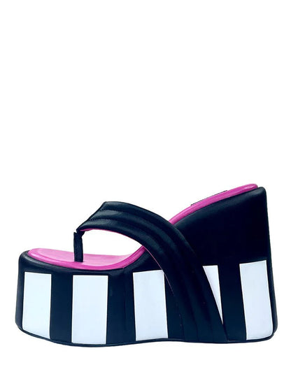 Laguna Blue Platform Heels