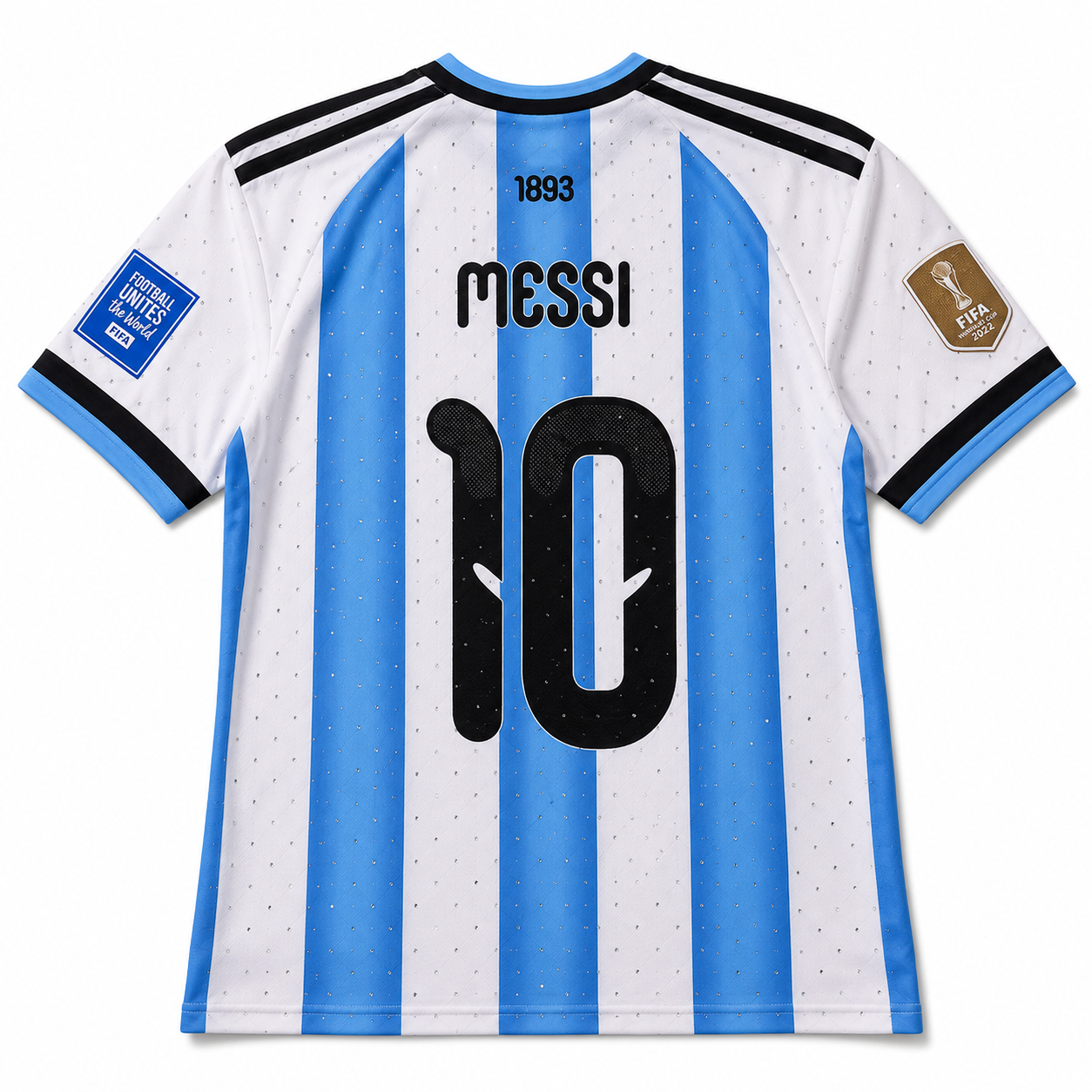 Rhinestone Messi World Cup Jersey